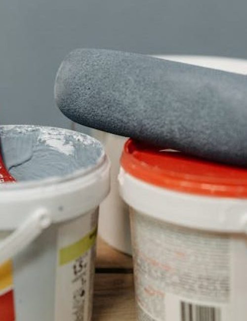 paint brush and bucket